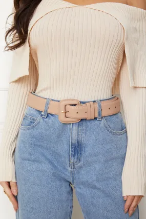 Avery Taupe Belt