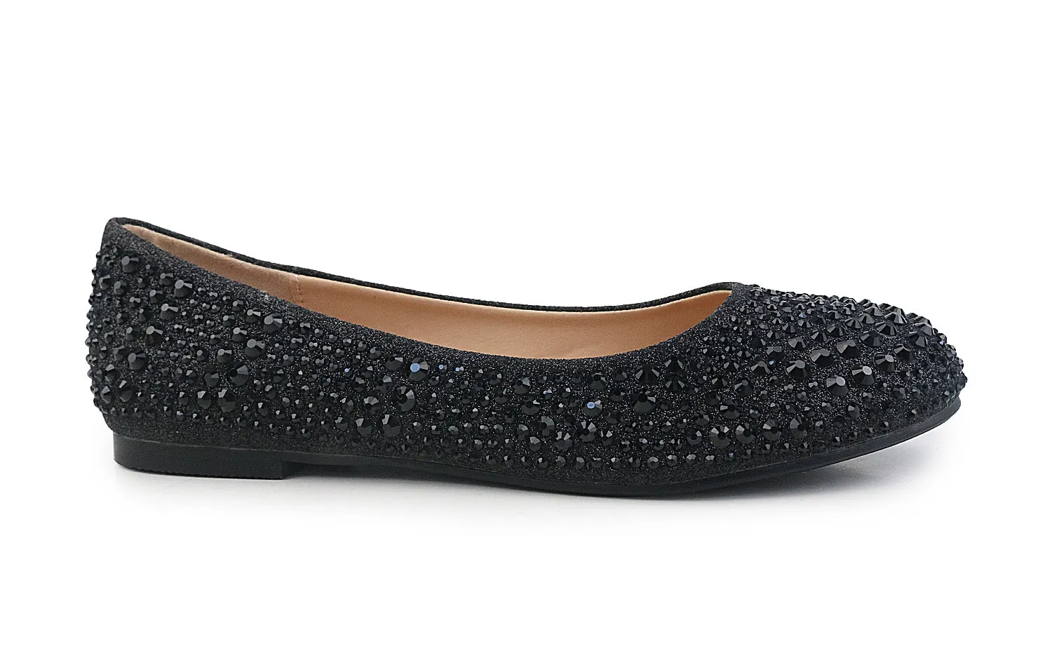 BREA SPARKLY RHINESTONE BALLET FLAT SHOE