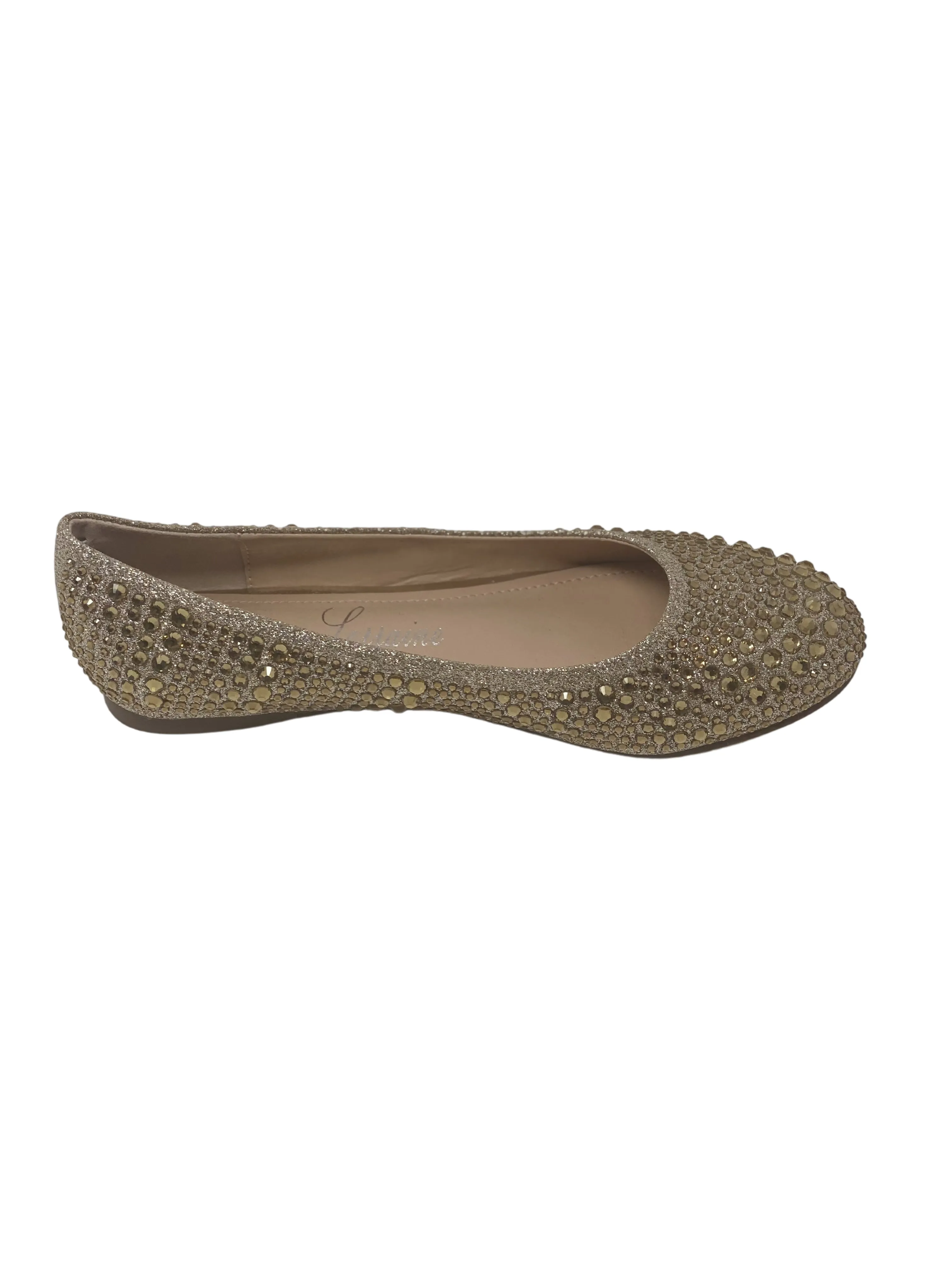 BREA SPARKLY RHINESTONE BALLET FLAT SHOE