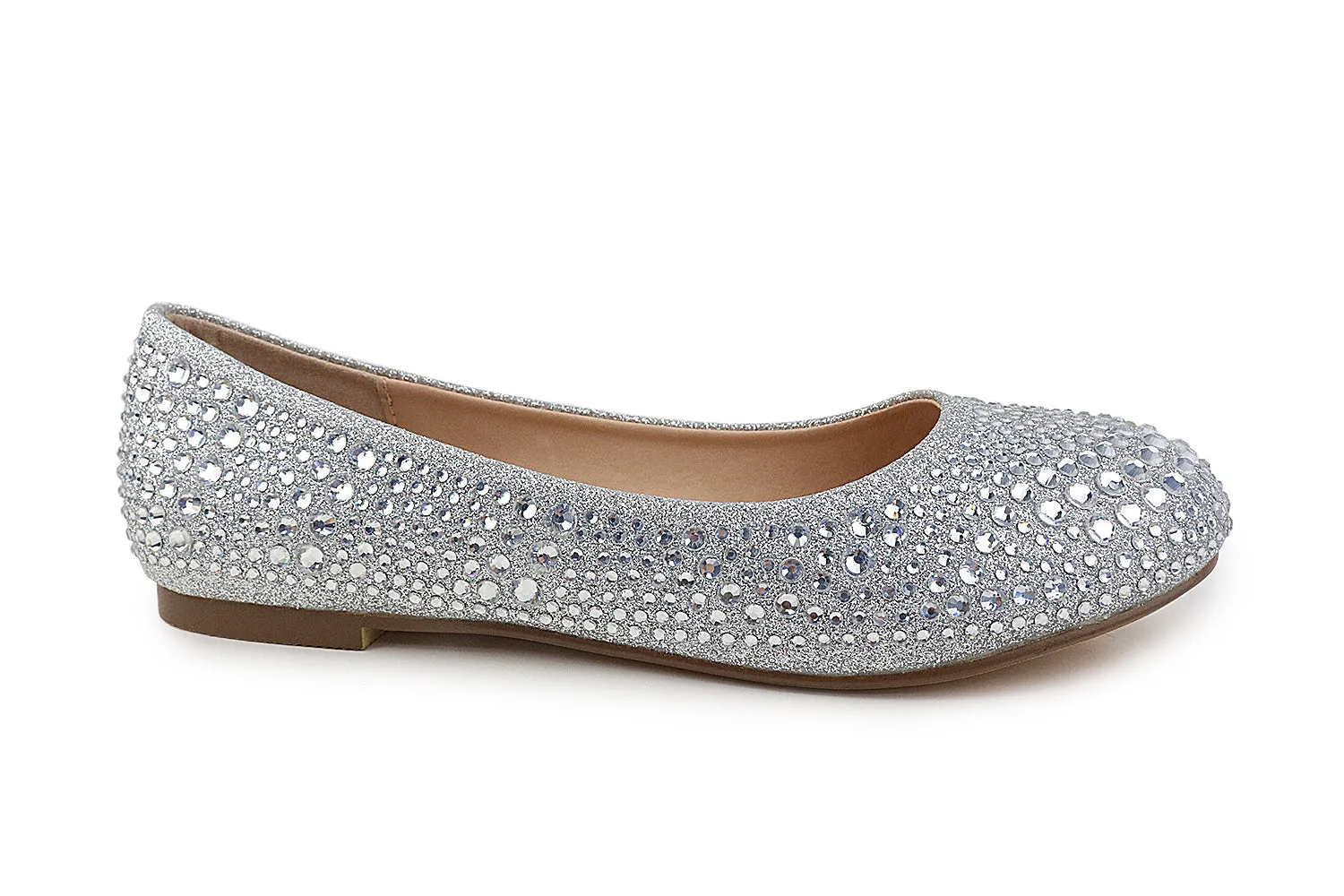 BREA SPARKLY RHINESTONE BALLET FLAT SHOE