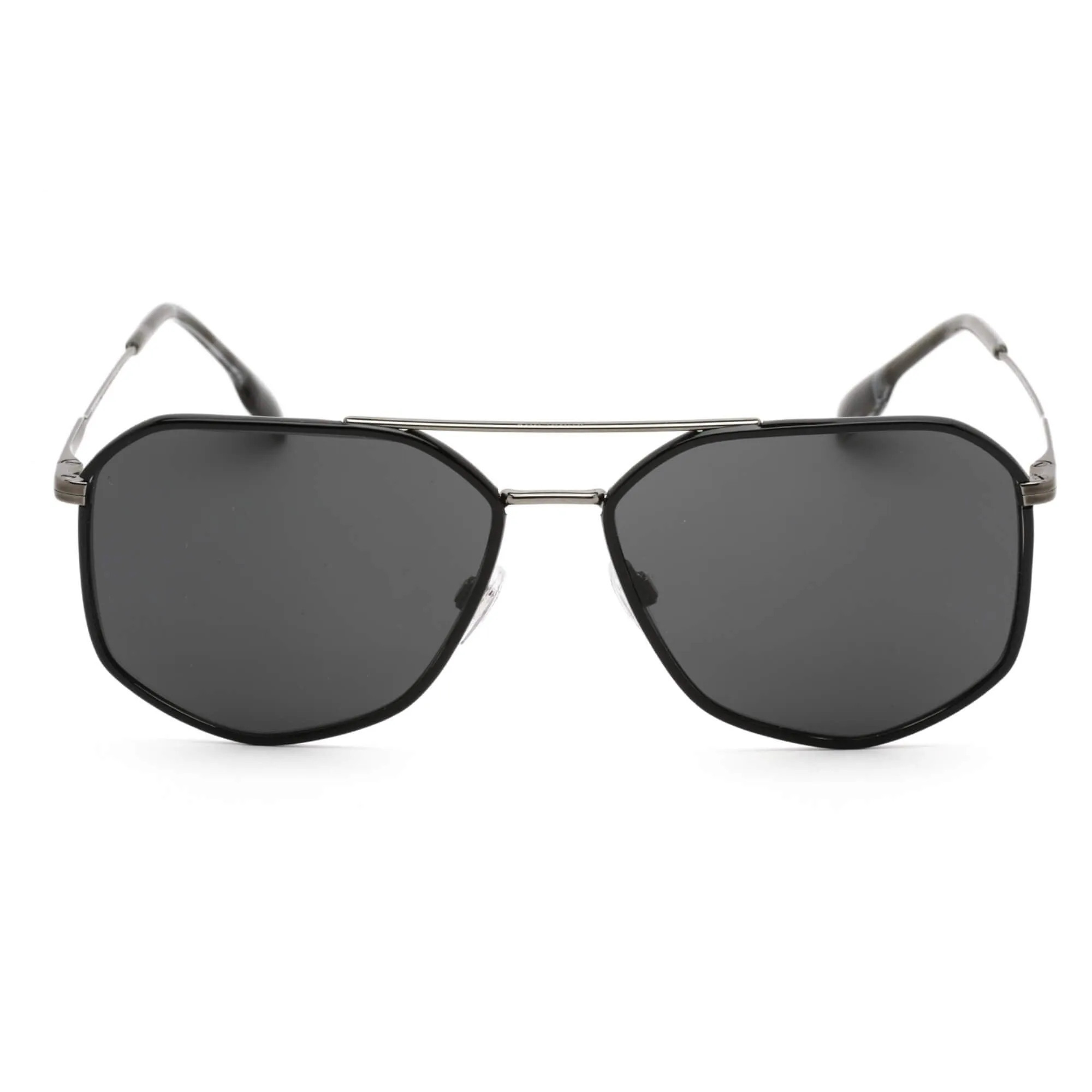 Burberry Men's Sunglasses - Black Metal Aviator Frame Dark Grey Lens | 0BE3139 114487