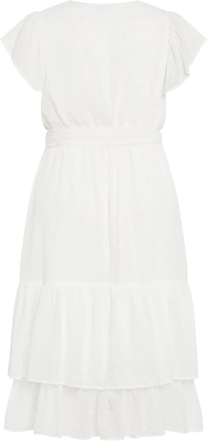 City Chic Women's Midi Frill Dee Dress