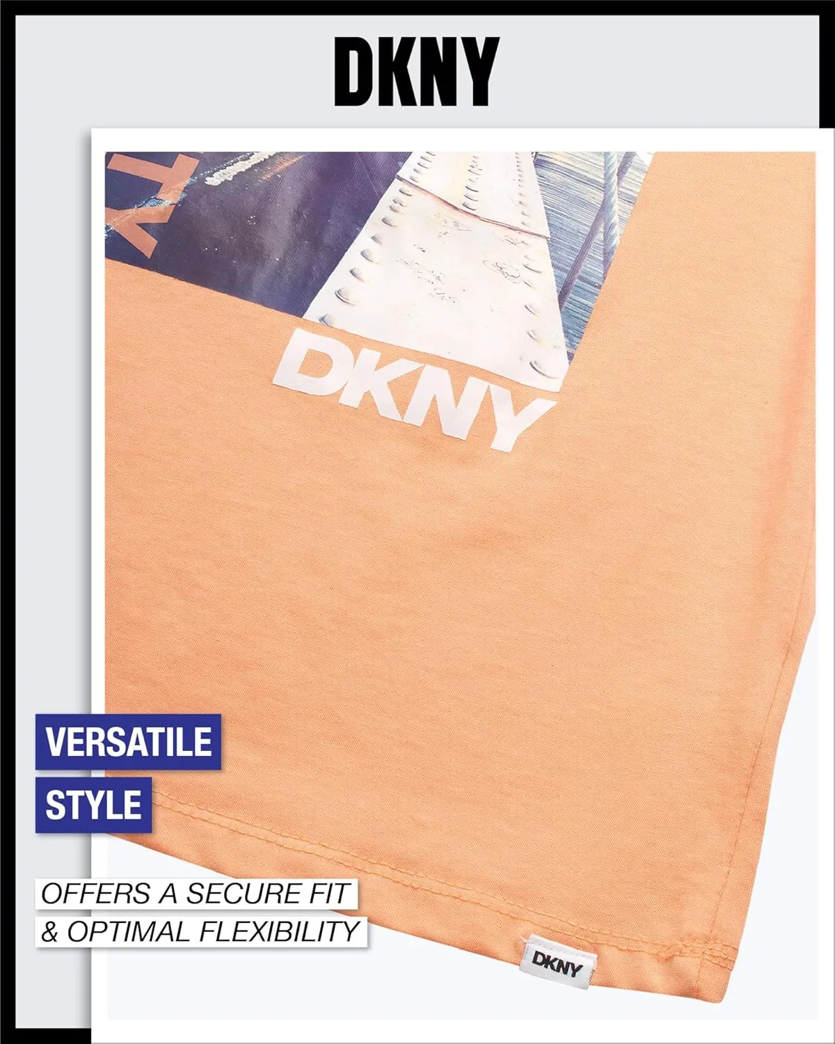DKNY Boys' Graphic Tee - Soft and Breathable Classic Crewneck Short Sleeve Pullover T-Shirt for Boys (Sizes: 8-20)