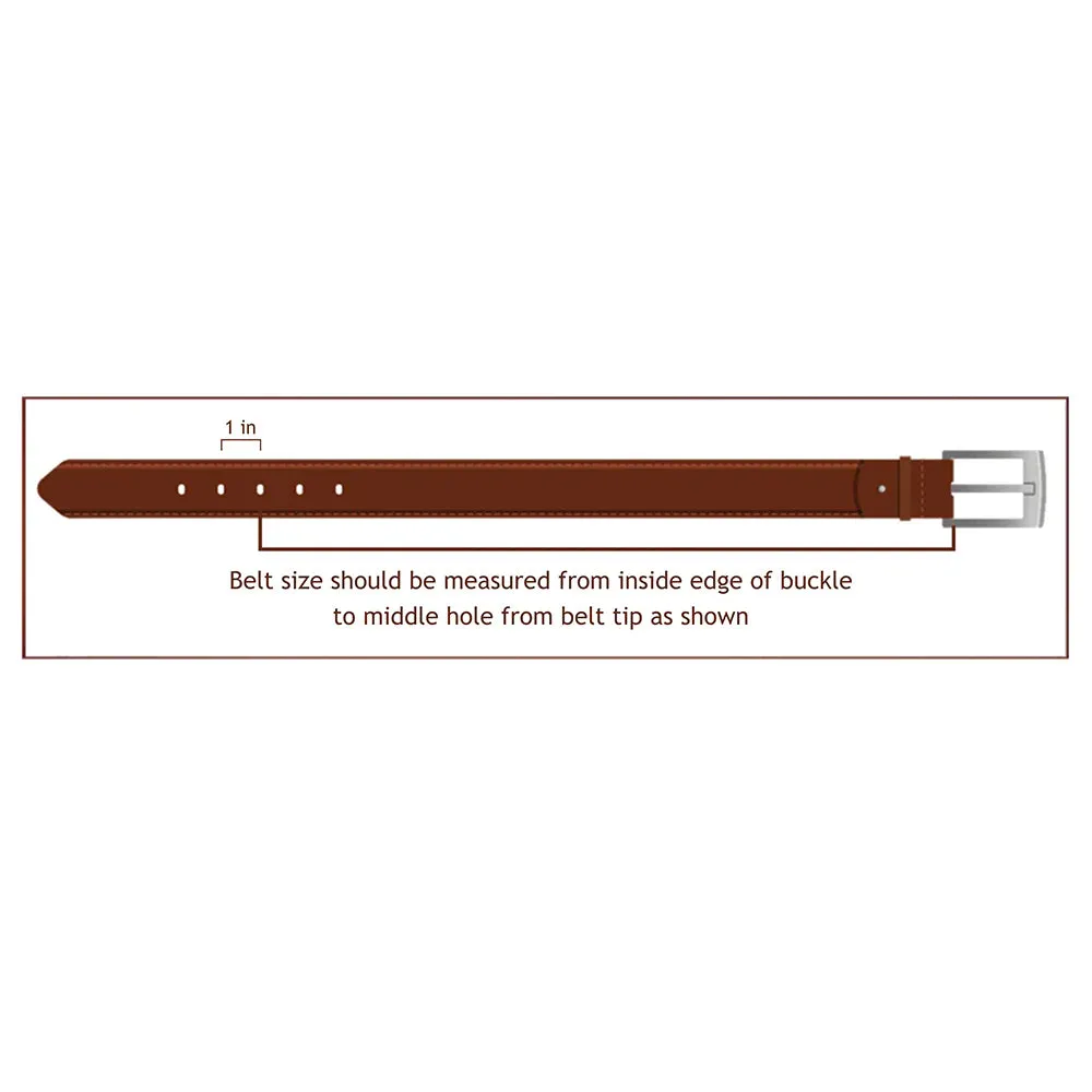 Feather Falls Hand Tooled Leather Belt