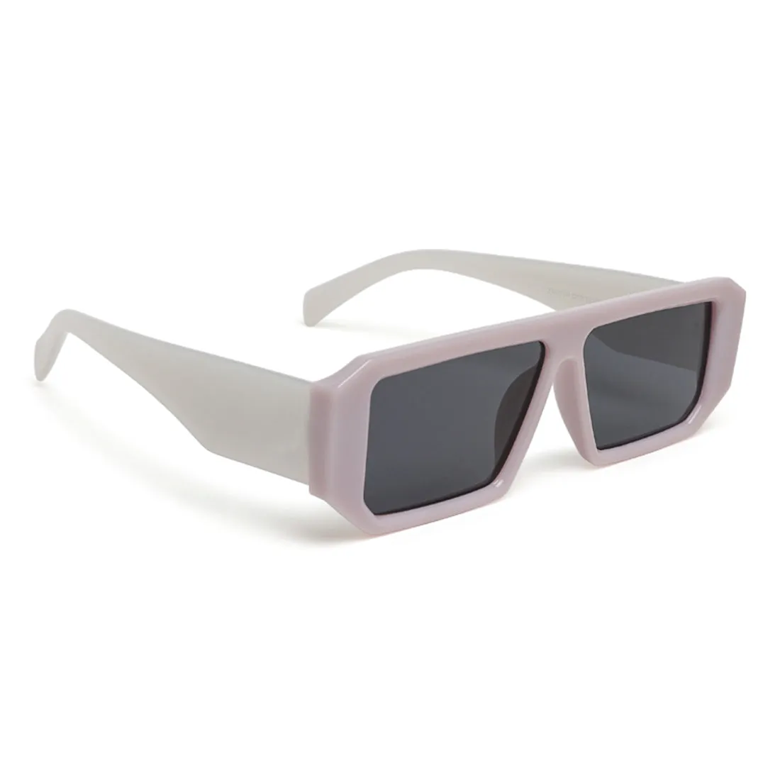 Flat Bridge Rectangular Sunglasses