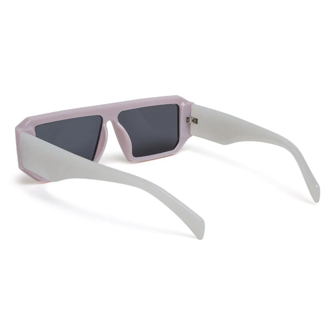 Flat Bridge Rectangular Sunglasses