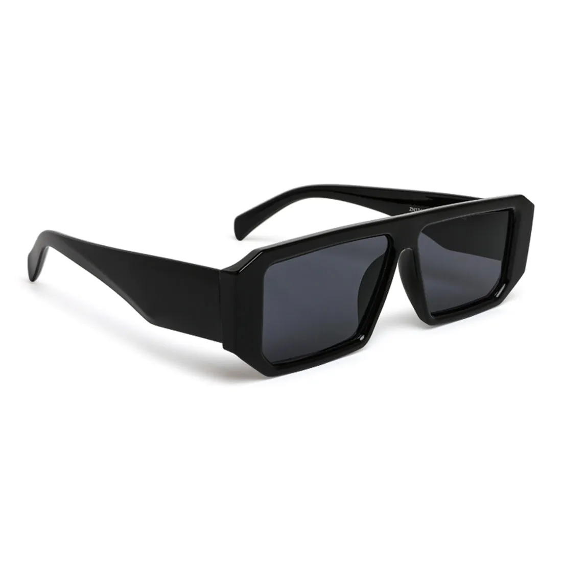 Flat Bridge Rectangular Sunglasses