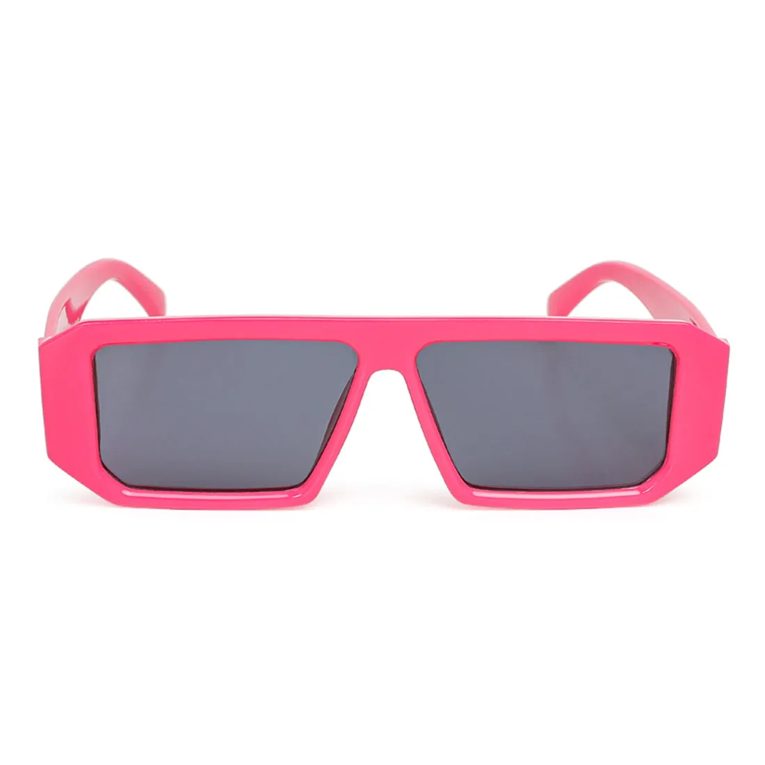 Flat Bridge Rectangular Sunglasses