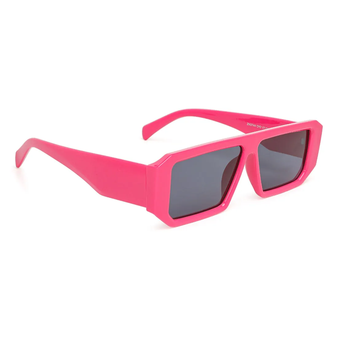 Flat Bridge Rectangular Sunglasses
