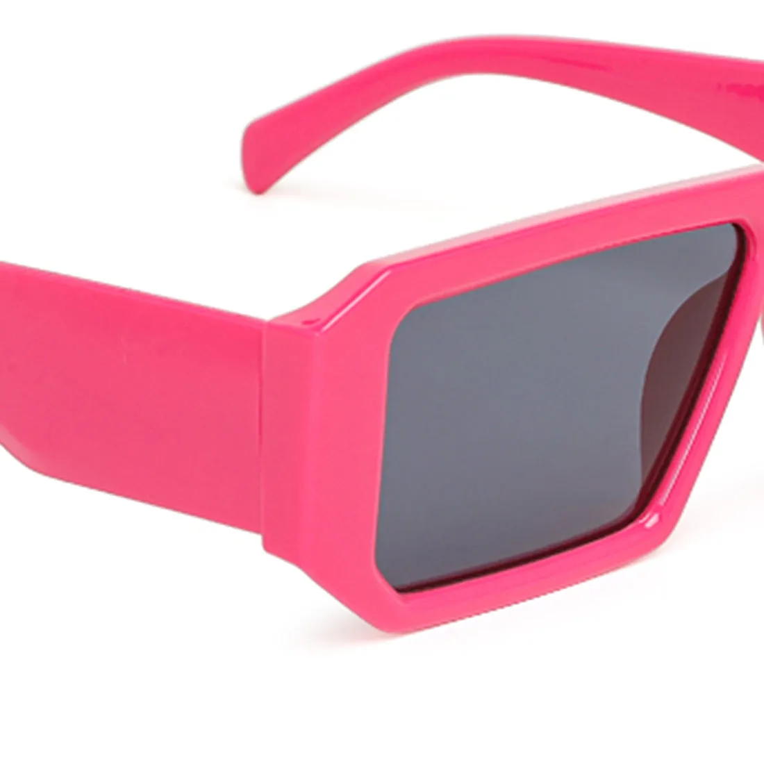 Flat Bridge Rectangular Sunglasses