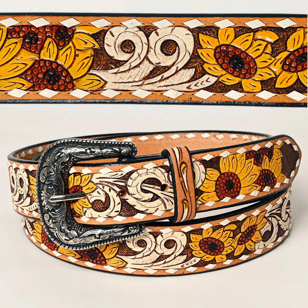 Hayfield Hand Tooled Leather Belt