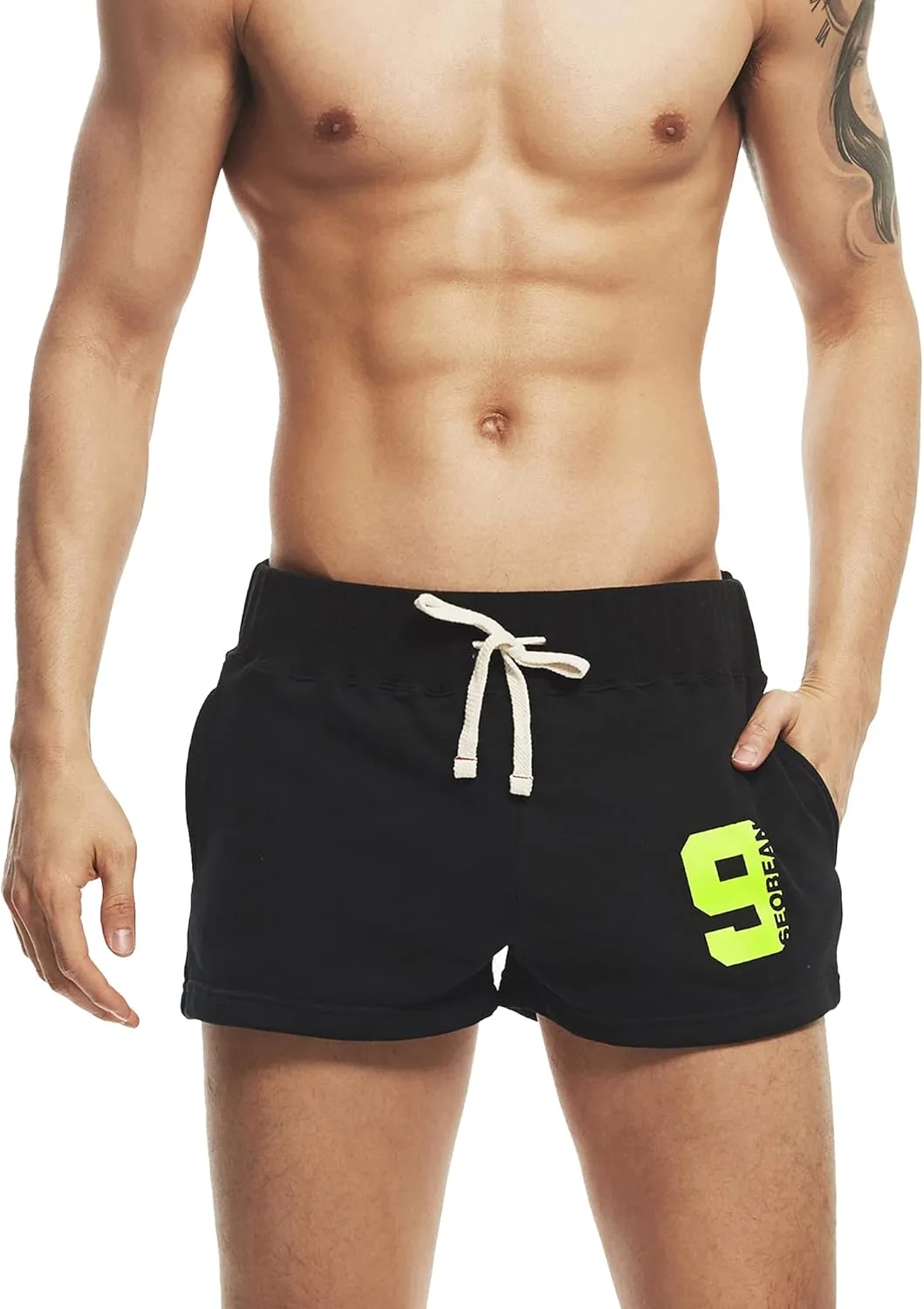 JOINFUN Men's 3 Inch Running Athletic Workout Shorts Soft Cotton Pajama Shorts Sleep Bottom