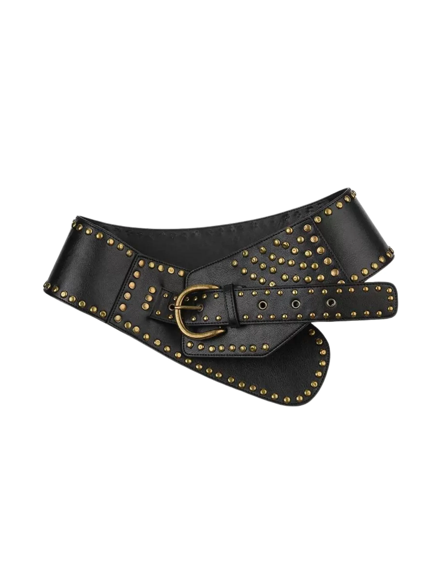 Linden Wide Retro Buckle Belt