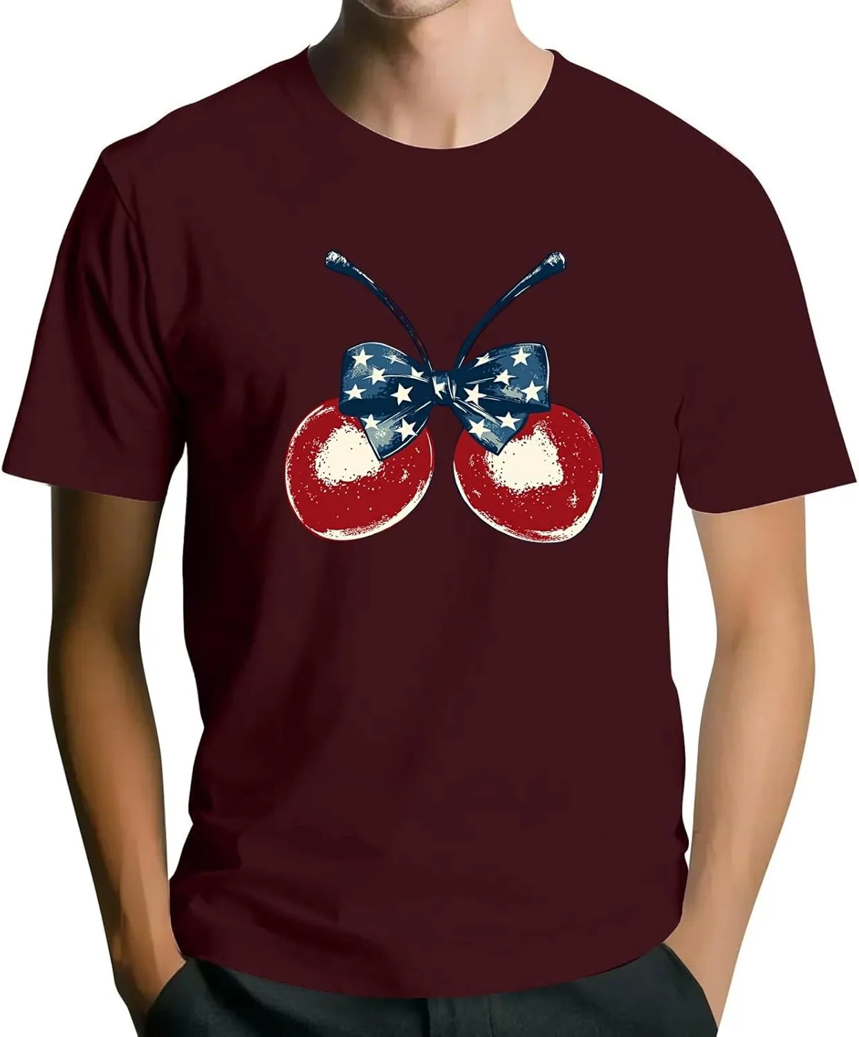 Men's American Flag Shirt Sleeve 1776 USA Graphic Dry Fit Cotton Comfortable T-Shirts 4th July Shirts