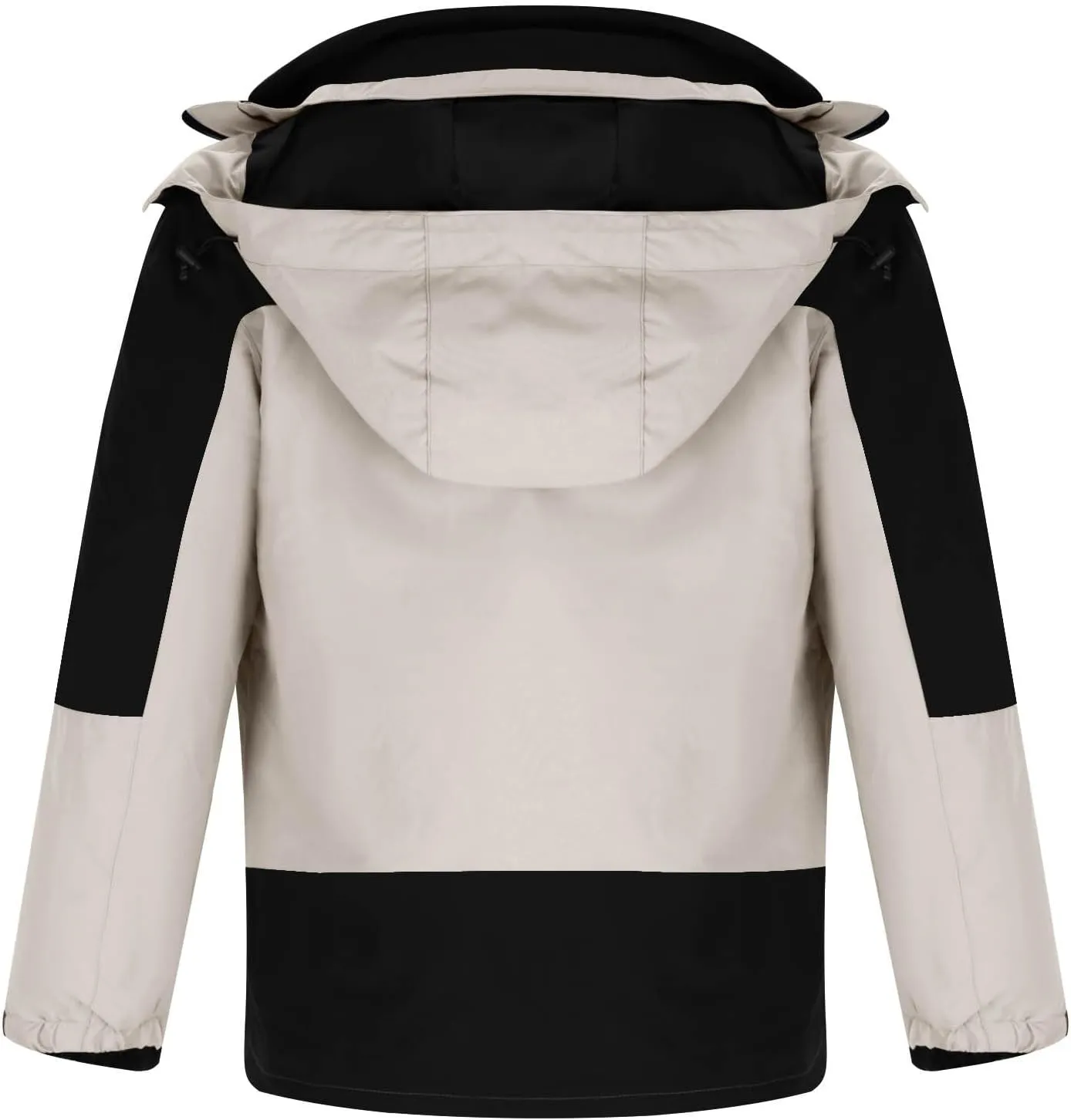 Muscularfit Men's Lightweight Waterproof Hooded Rain Jacket Breathable Raincoat Shell Jacket Outdoor Fashion Mountain Hiking