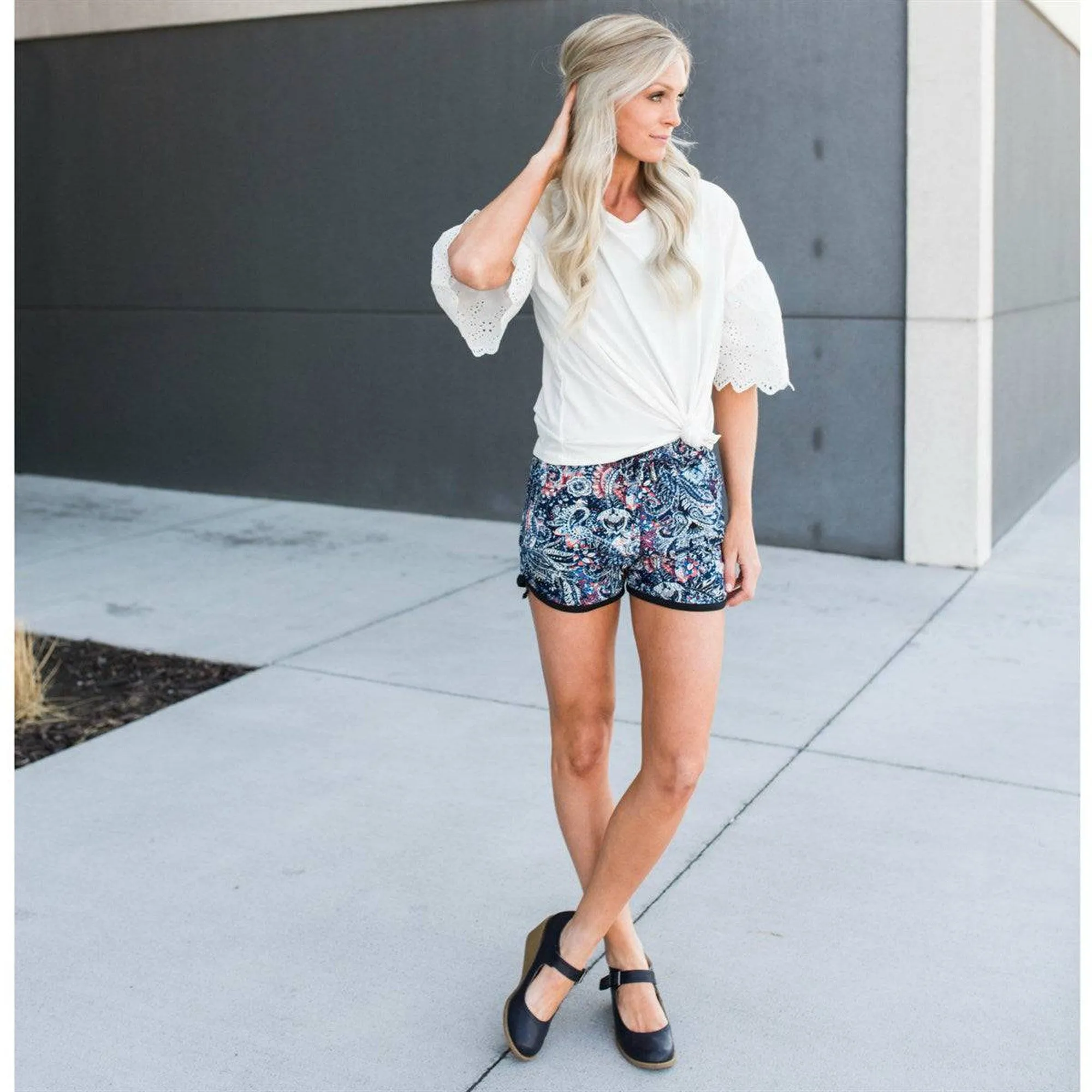 Paisley Pattern Shorts