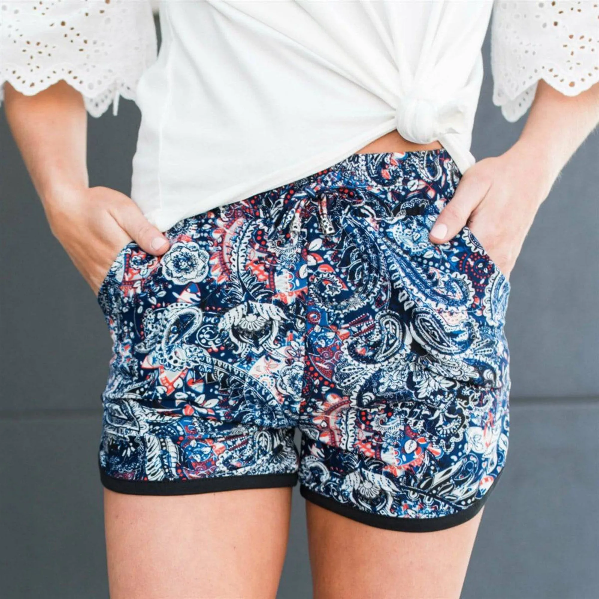 Paisley Pattern Shorts