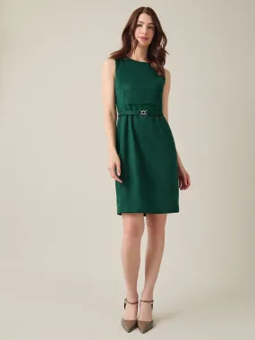 Petite Chic Sheath Dress, Scuba Suede