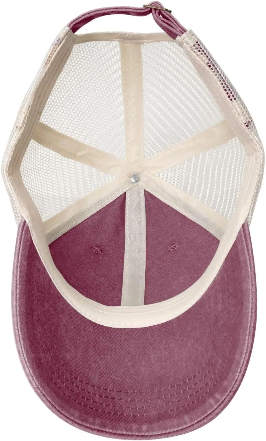 RBF No, You Smile Sun Hat Snapback Mesh Baseball Cap Retro Wased Trucker Dad Hat Breathable