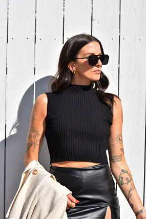 RIBBED SWEATER TANK