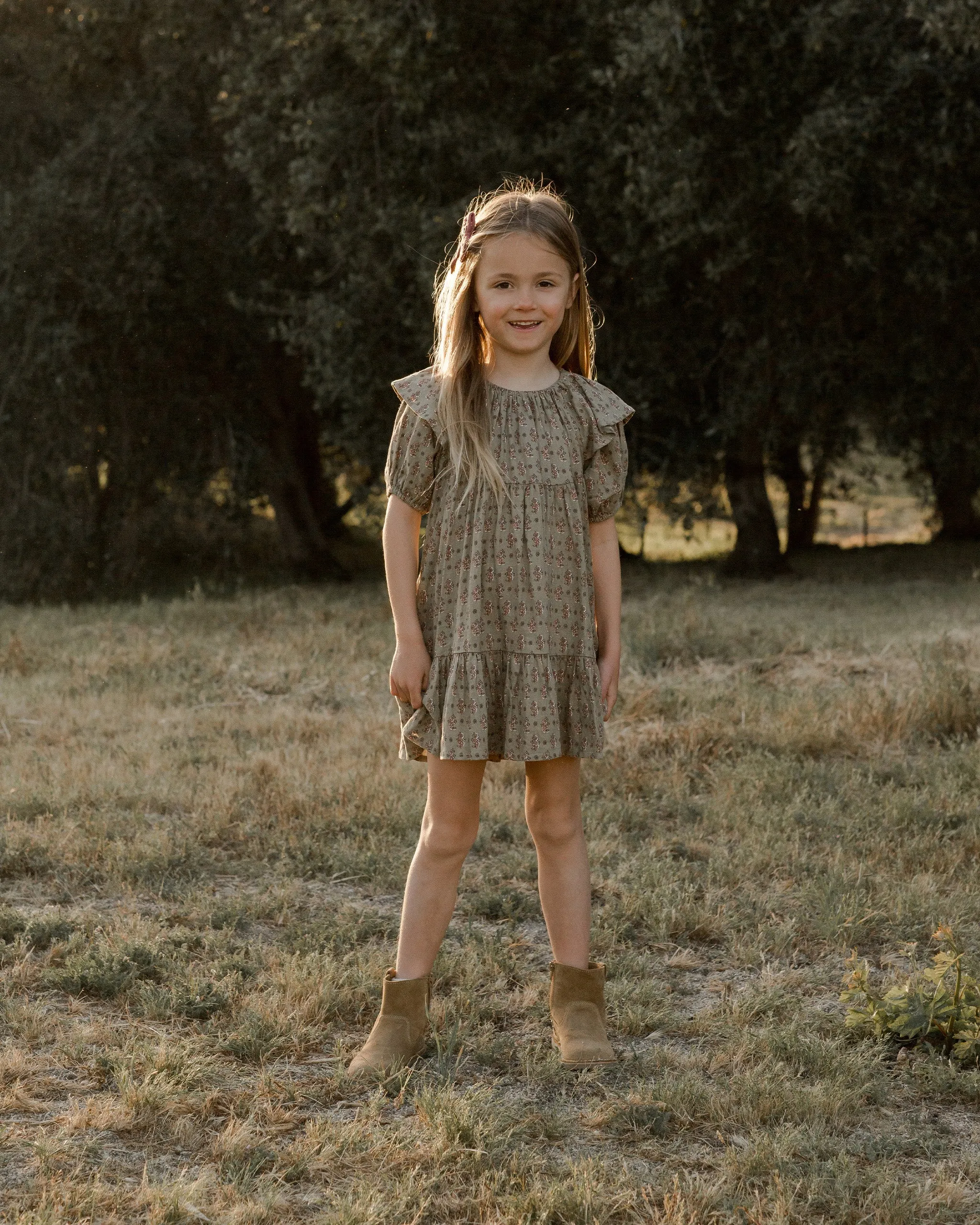 Rylee   Cru Willow Dress | Flower Block
