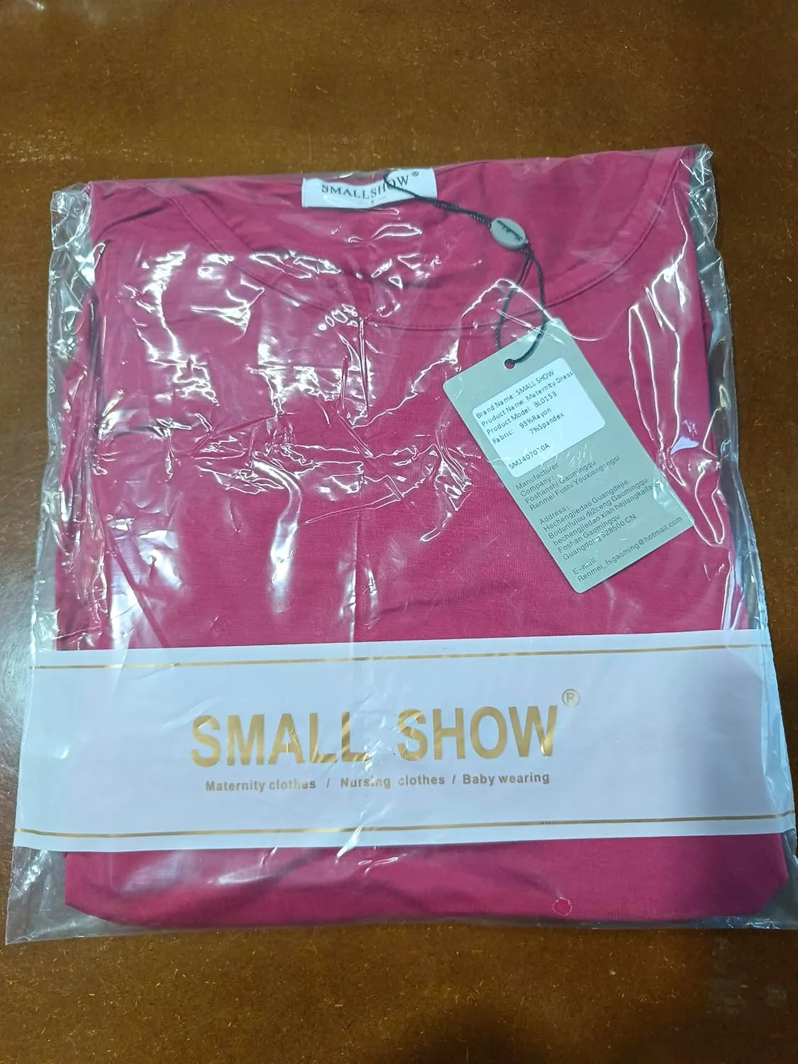 Smallshow Women's Short Sleeve Maternity Dress Ruched Pregnancy Clothes
