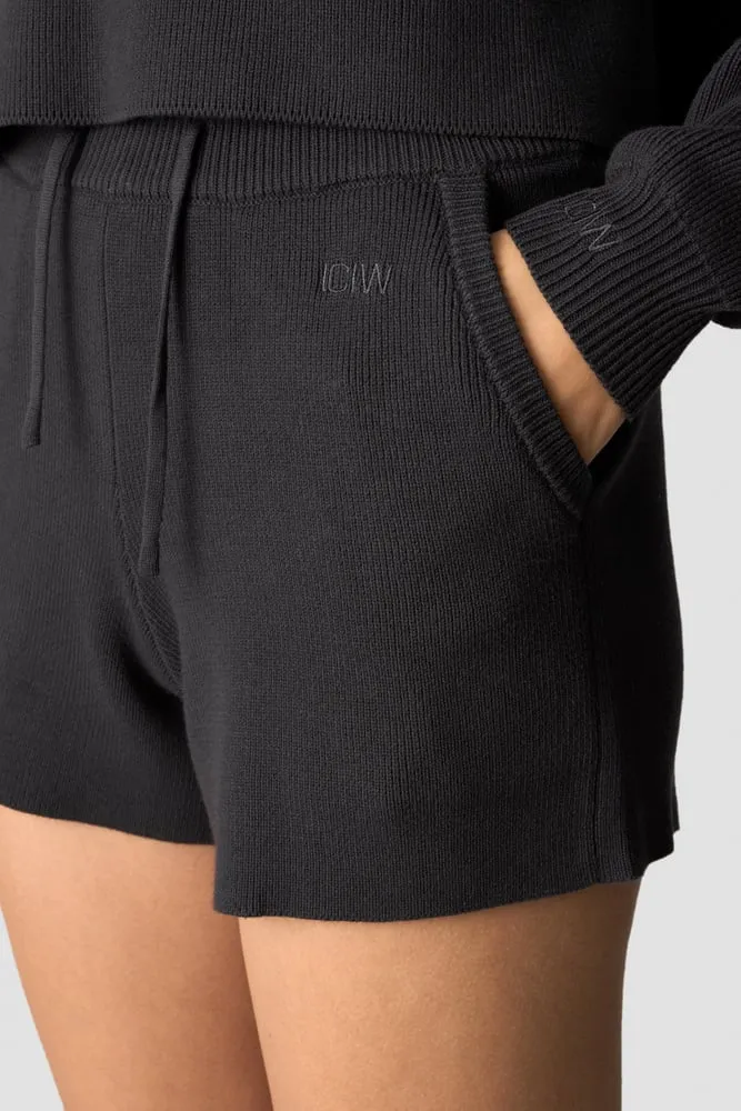 soft knit shorts