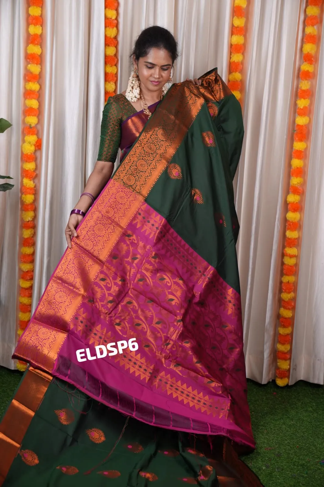 Soft silk saree shade 3🥰