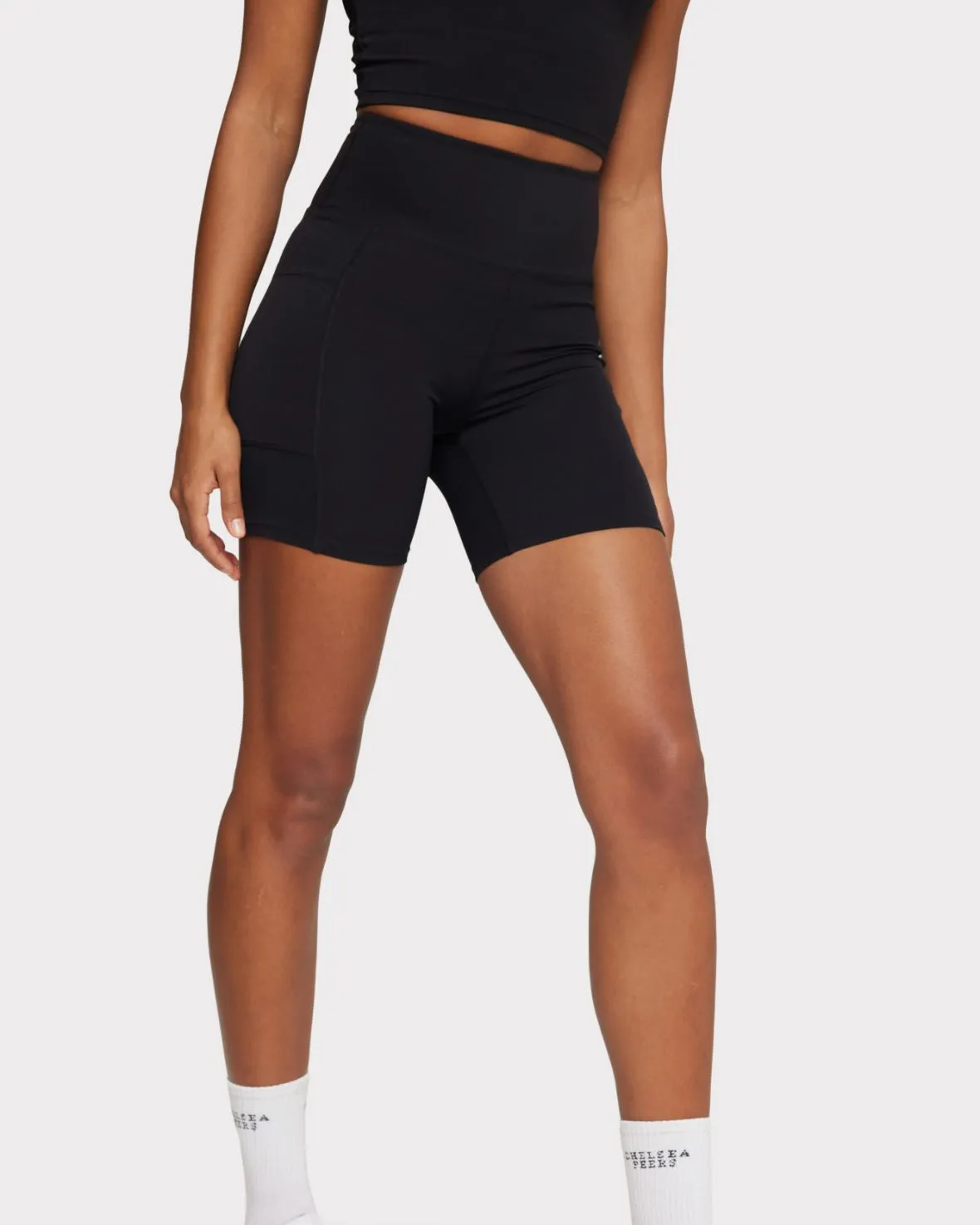 Soft   Stretch High-Rise Cycling Shorts