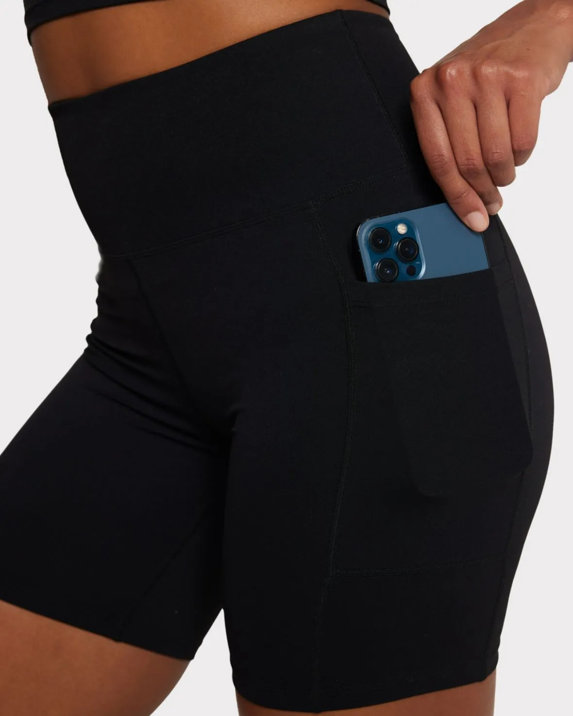 Soft   Stretch High-Rise Cycling Shorts