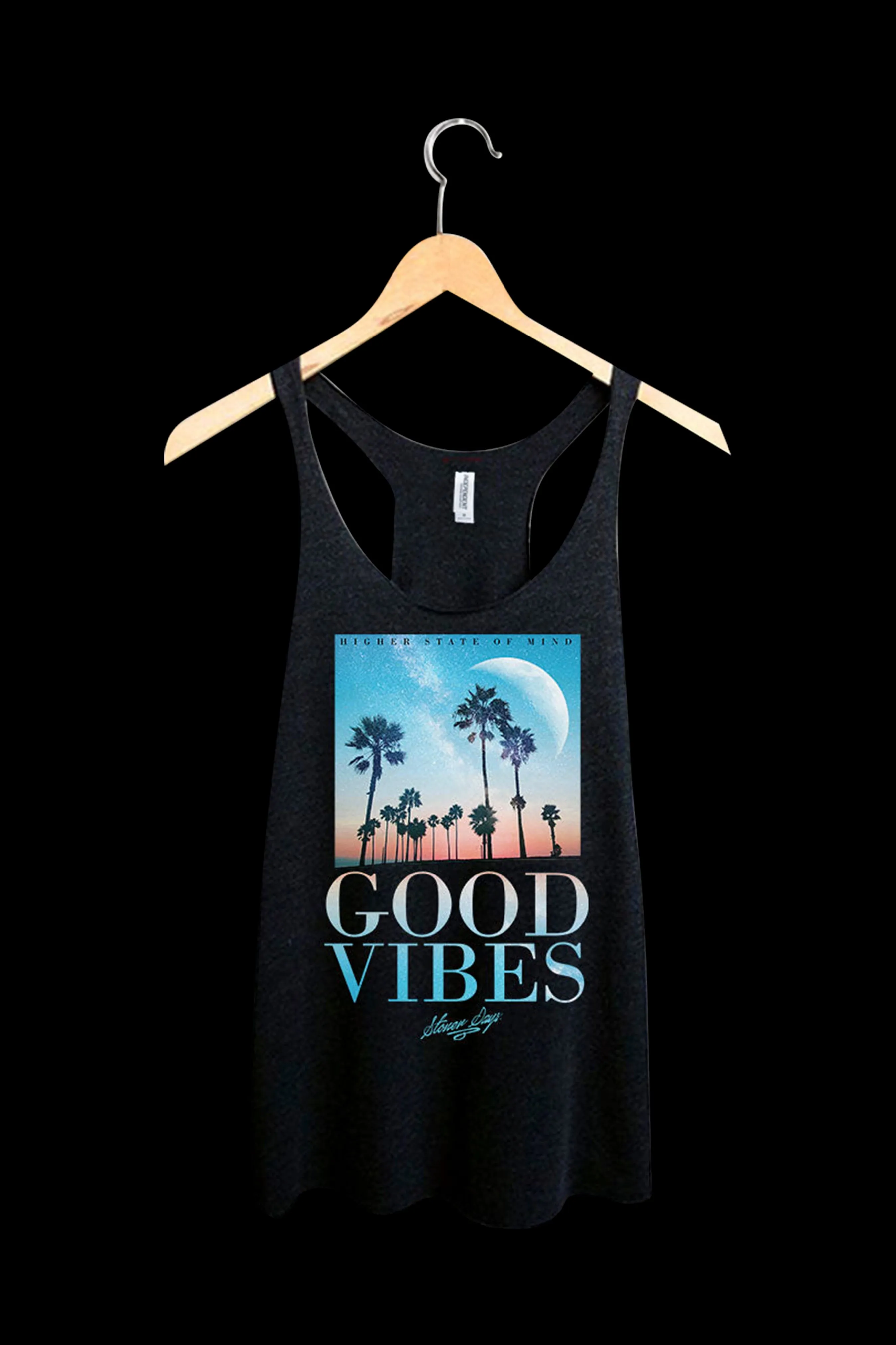 StonerDays Good Vibes Throwback Racerback Tank Top