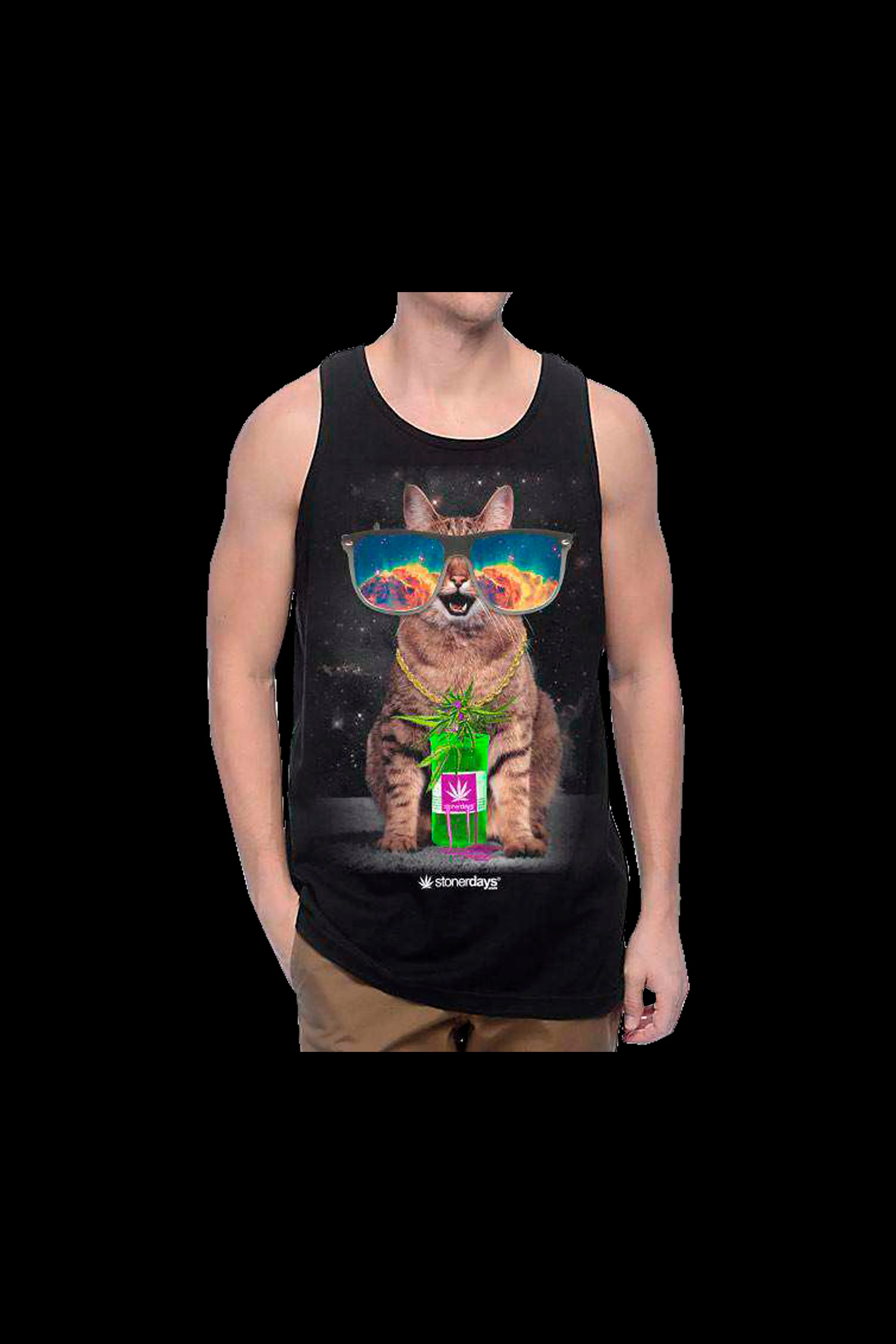 StonerDays Trippy Kitty Tank Top