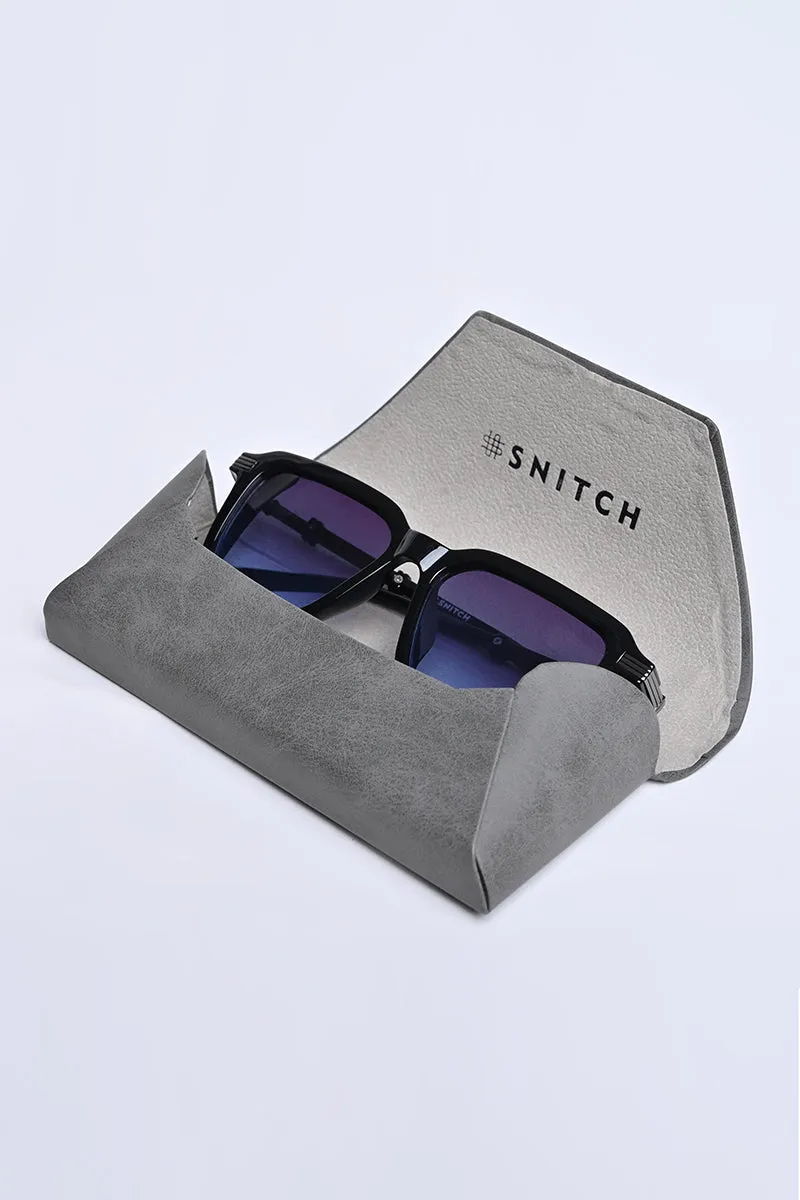 Stylish Square Matte Black Sunglasses