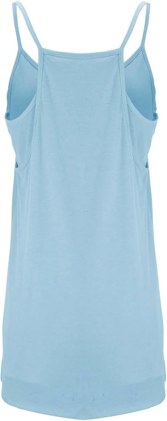 Tennis Dress for Women Built-in Shorts Casual Sleeveless Spaghetti Strap Sundress Workout Athletic Dress with Pocket