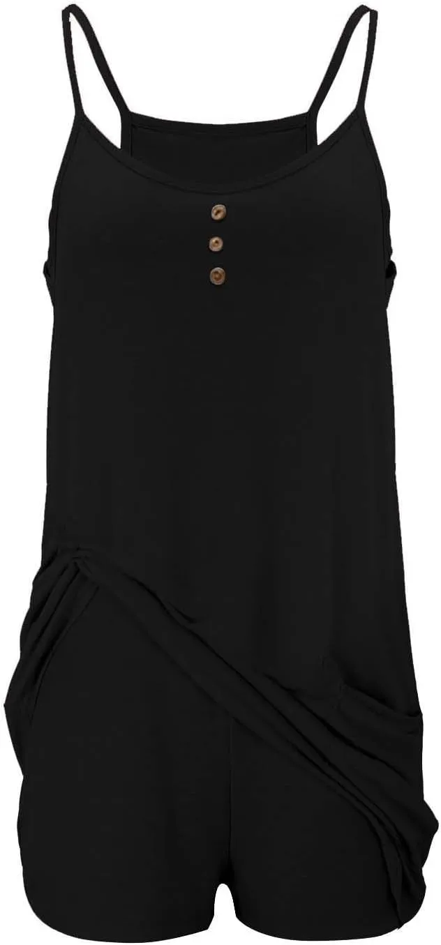 Tennis Dress for Women Built-in Shorts Casual Sleeveless Spaghetti Strap Sundress Workout Athletic Dress with Pocket