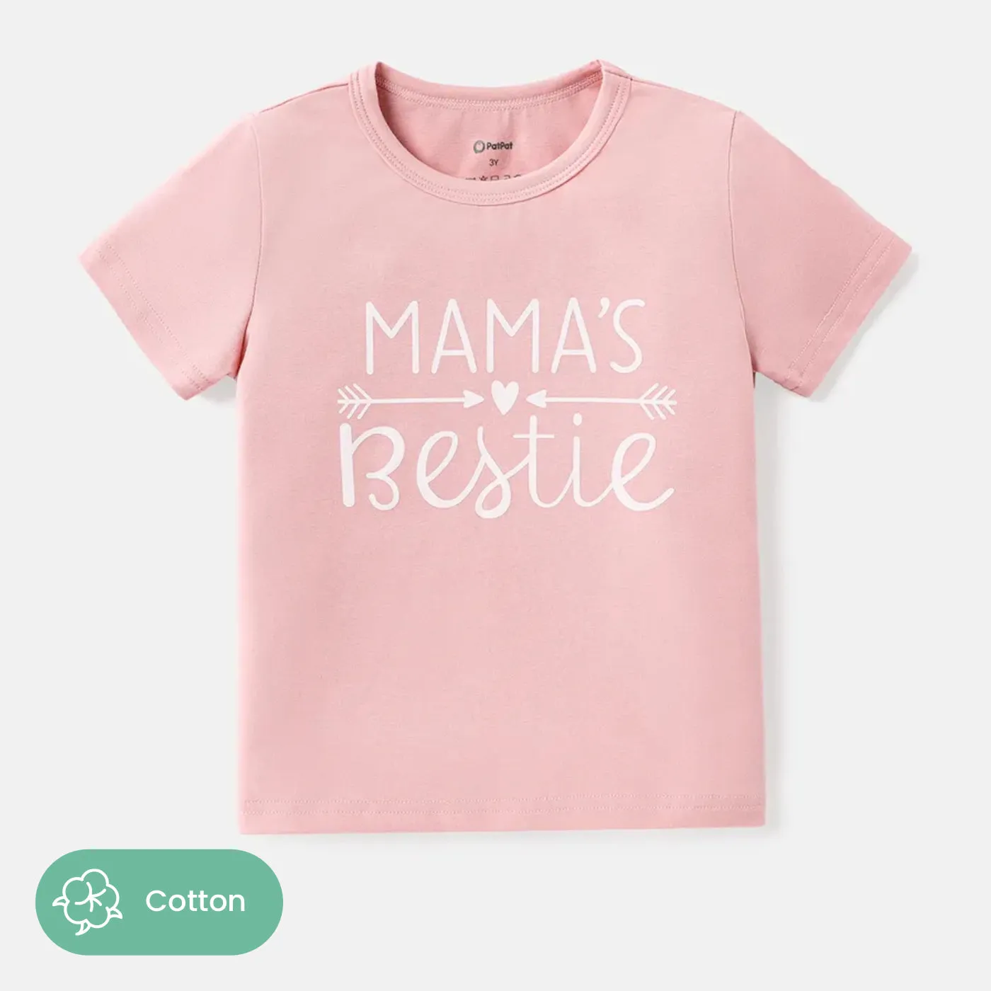 Toddler/Kid Letter Print Short-sleeve Cotton Tee