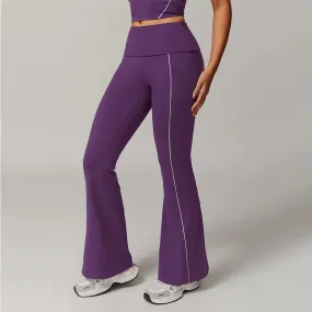 Trend4us Flare Fit Contrast Athletic Leggings