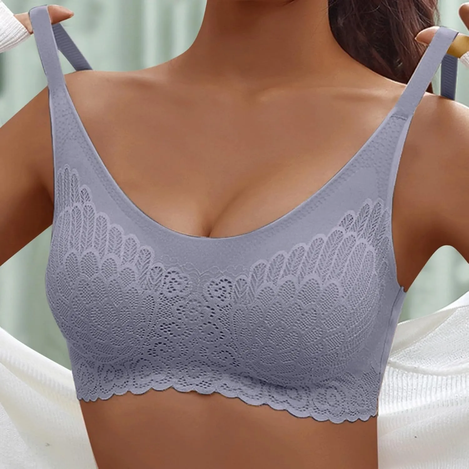 Women's Wireless Full-Coverage Bras Everyday Comfort Padded Fitness Yoga Comfortable Bras Bralettes