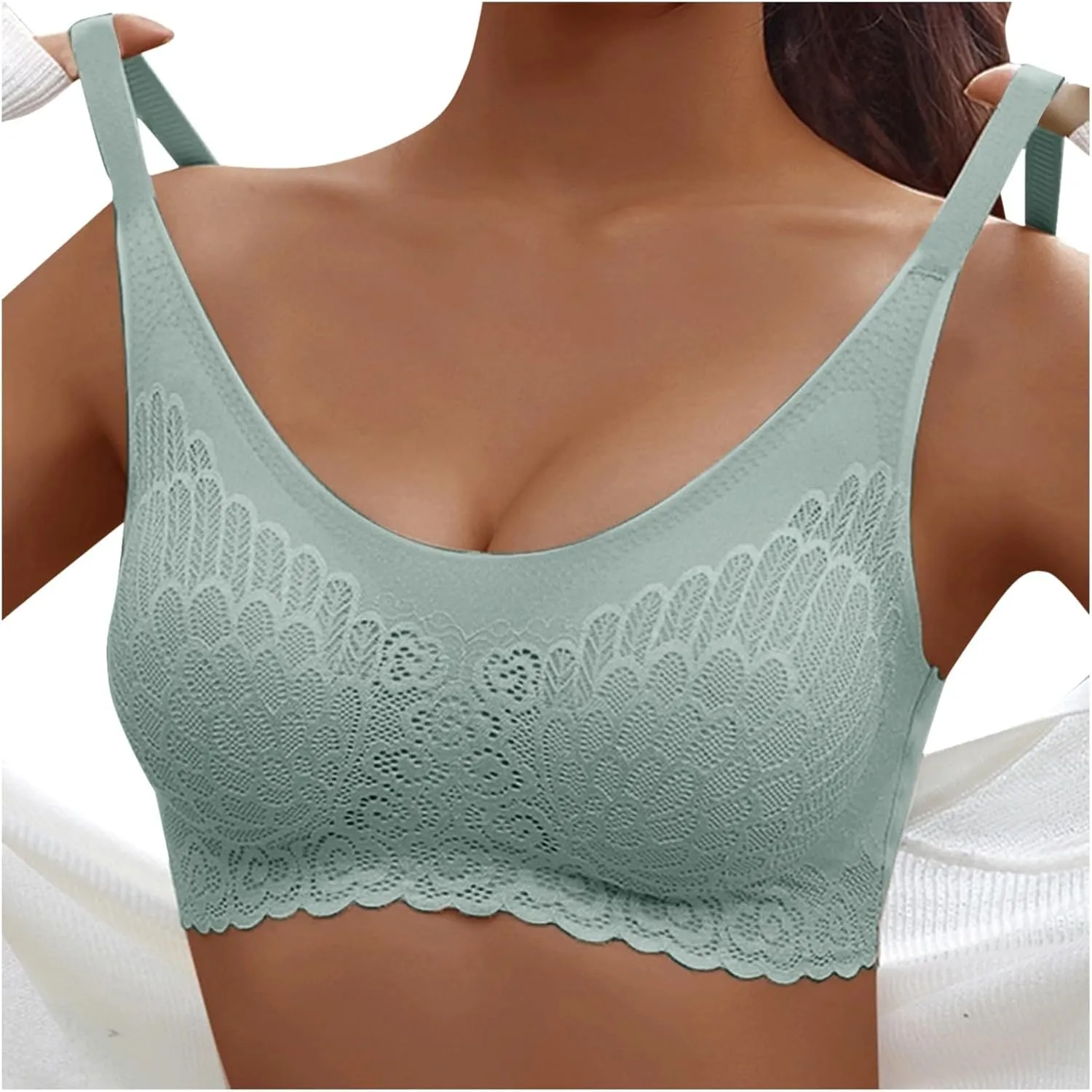 Women's Wireless Full-Coverage Bras Everyday Comfort Padded Fitness Yoga Comfortable Bras Bralettes