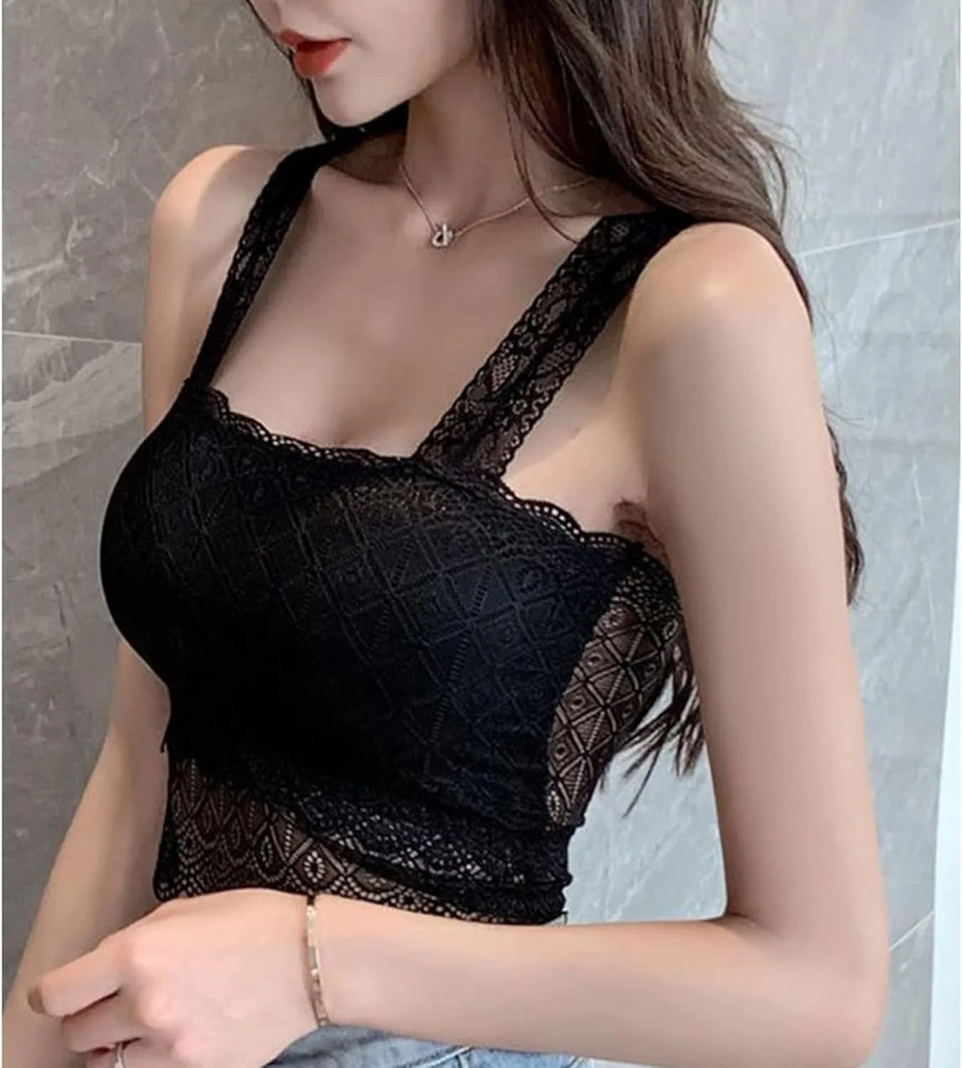 Zip up Jackets for Women Women Lace Bralette Bralet Bra Bustier Crop Top Comfortable Padded Tank Tops